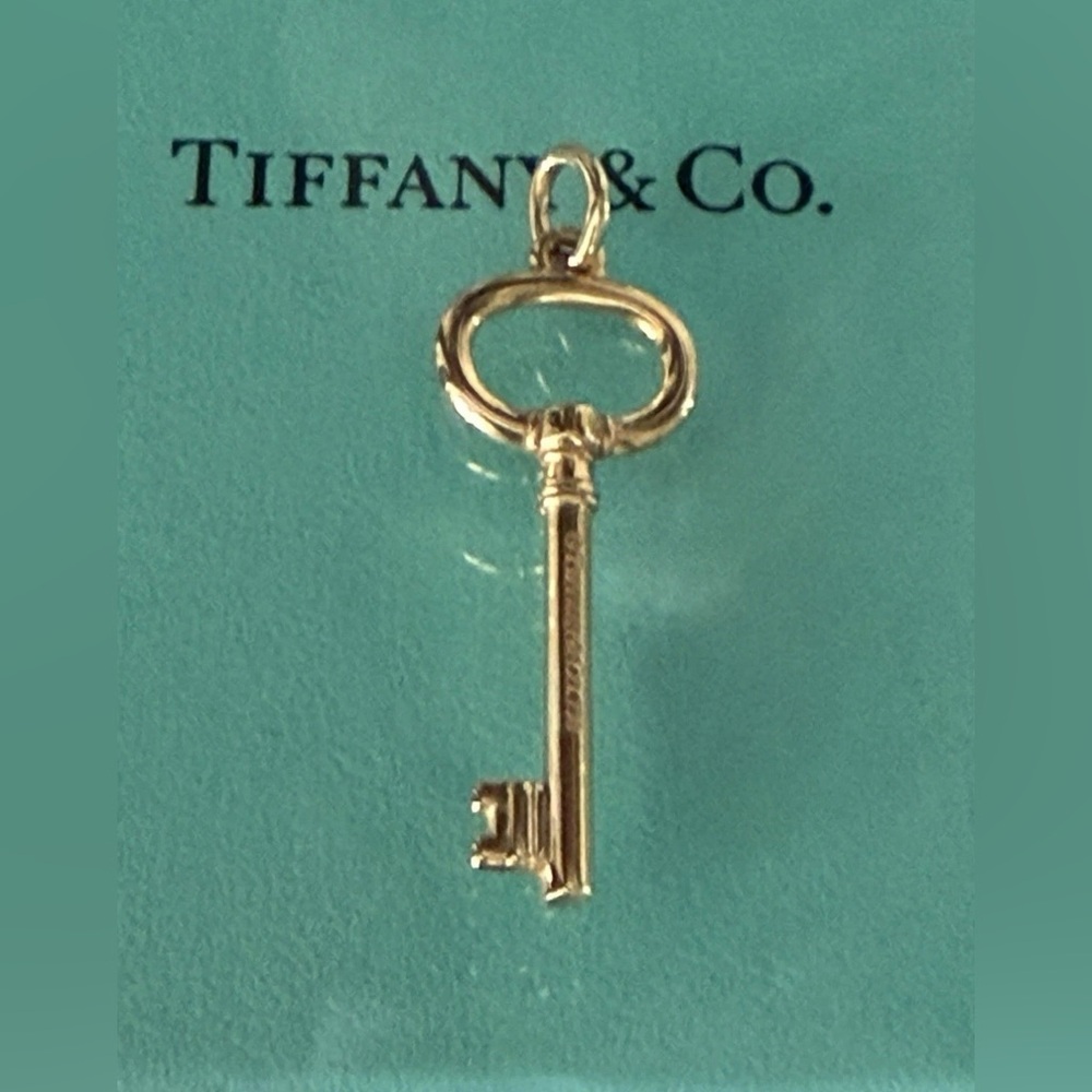 Authentic Tiffany & Co. Gold Key Charm